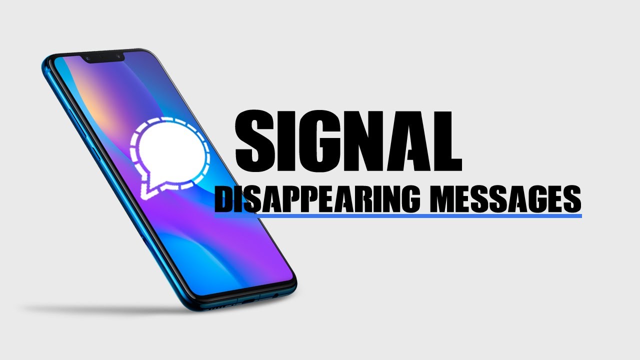 How to send disappearing messages in Signal.