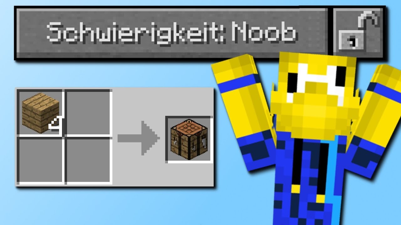 Schwierigkeit: Noob! (Neue Schwierigkeit in Minecraft)