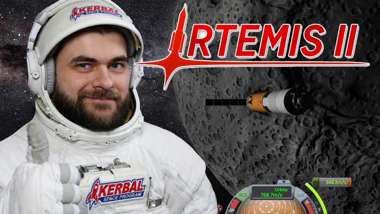 Zrobiłem własną misję Artemis II - Kerbal Space Program