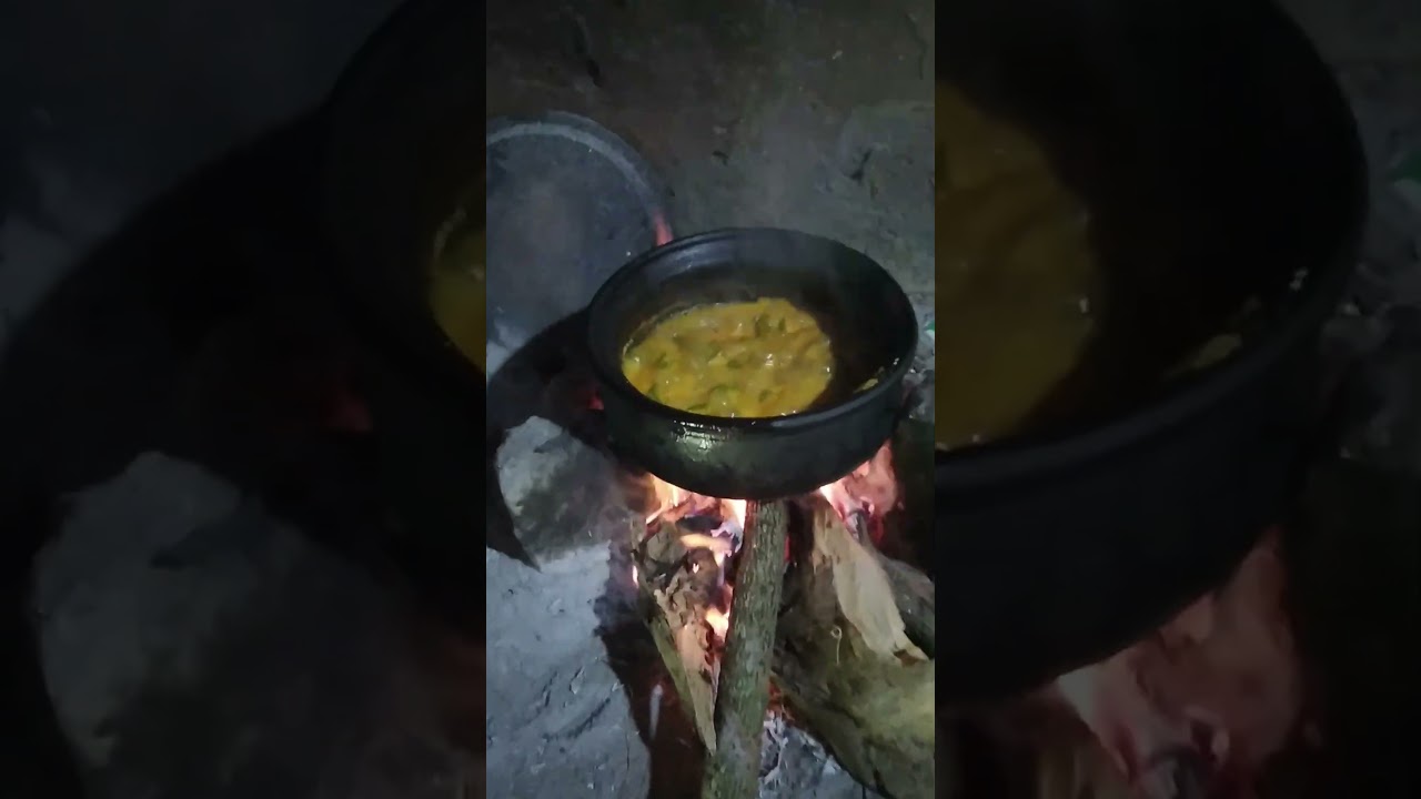 cooking in village