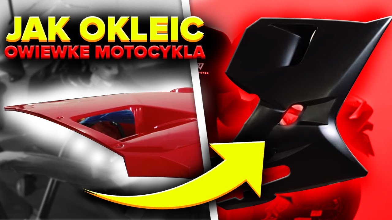 JAK OKLEIĆ OWIEWKĘ MOTOCYKLA FOLIĄ 3M 2080 Satin Black?