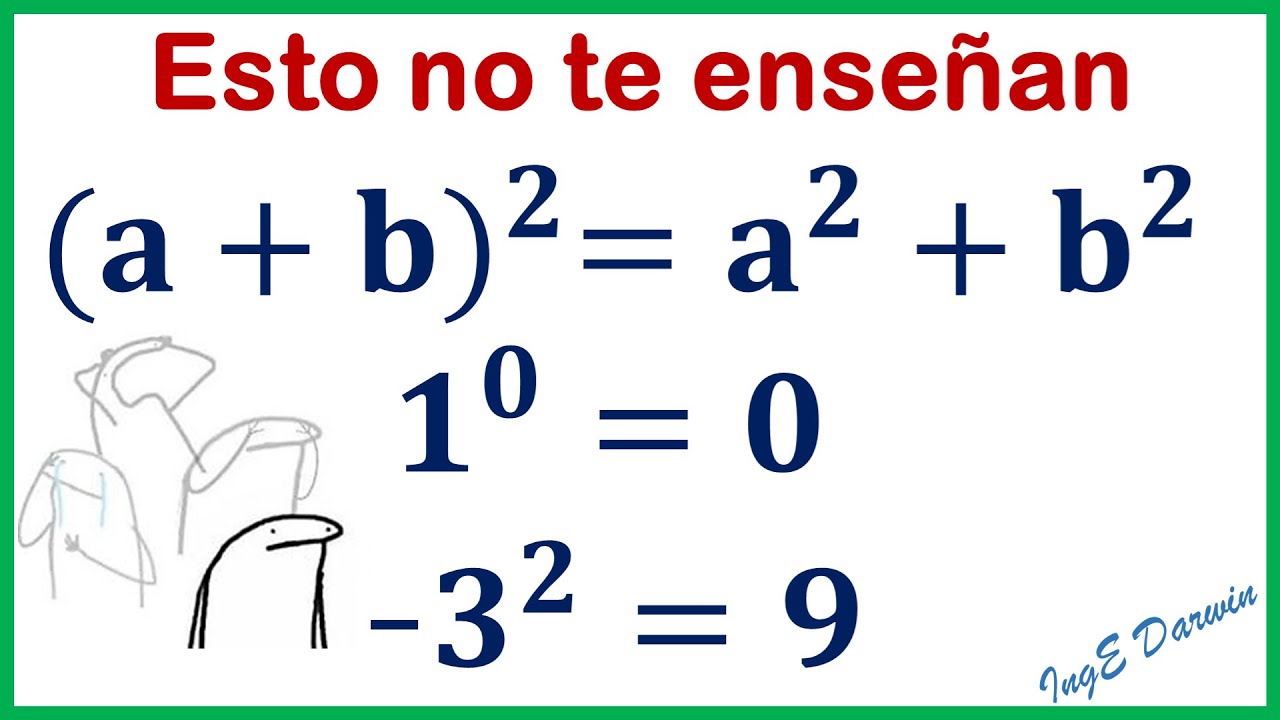 16 expresiones matem&aacute;ticas que debes diferenciar, no te equivoques m&aacute;s.