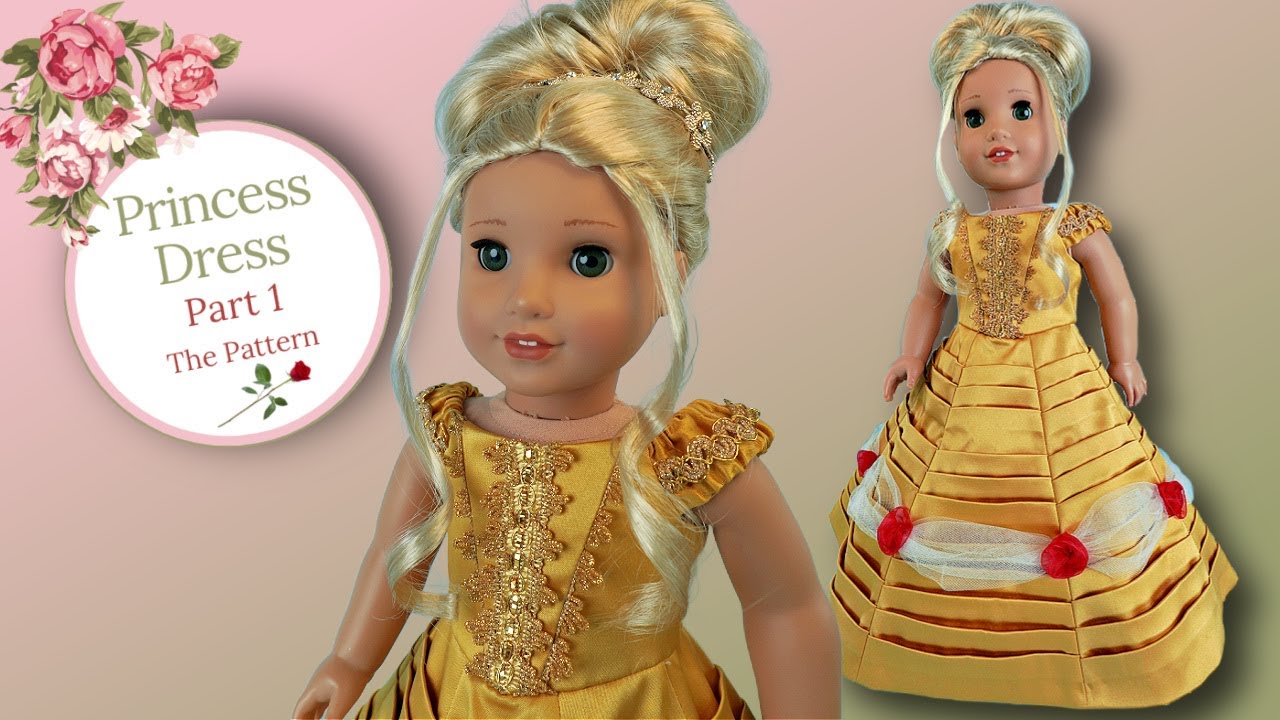 🌹 Научитесь шить потрясающее платье принцессы для кукол American Girl