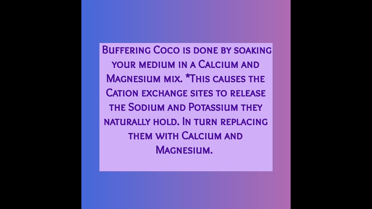 Washing & Buffering Coco