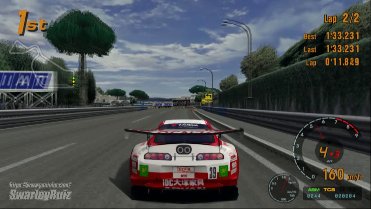 Gran Turismo 3 A-Spec PS2 | Rome Circuit II | Toyota DENSO SARD SUPRA GT '00