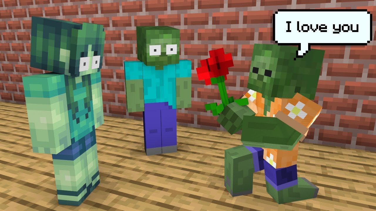 Zombie Gangster Love Story ( Stolen Photos ) - Minecraft Animation