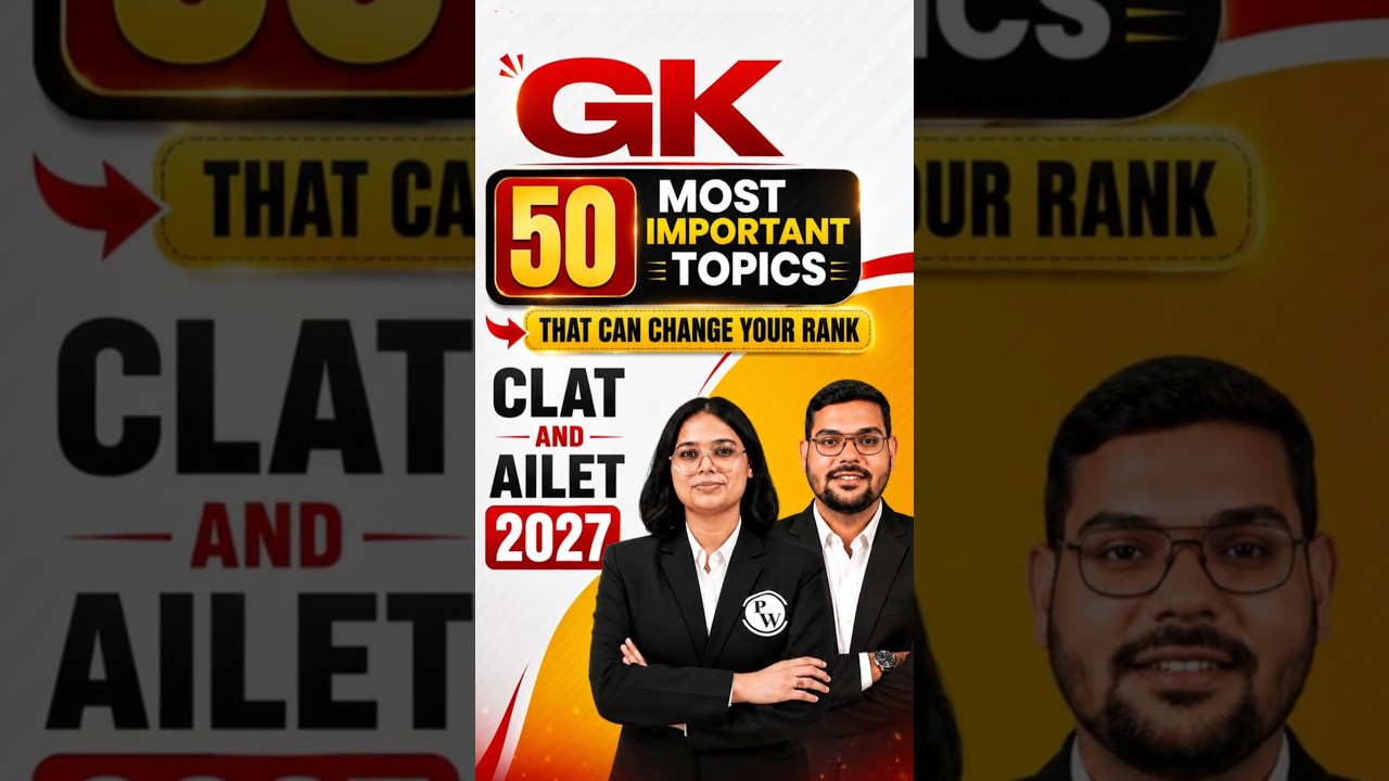 CLAT 2027 Current Affairs Marathon | 50+ Important Topics | 9+ Hours Complete Revision #PW
