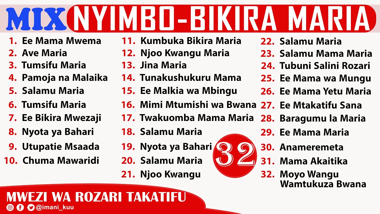 #Mix: Nyimbo Zote za Mama Bikira Maria | Mwezi wa Rozari - 3 Hours Non Stop