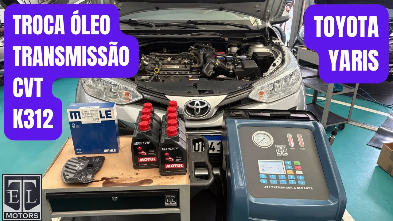 TROCA FILTROS E ÓLEO TRANSMISSÃO CVT TOYOTA YARIS