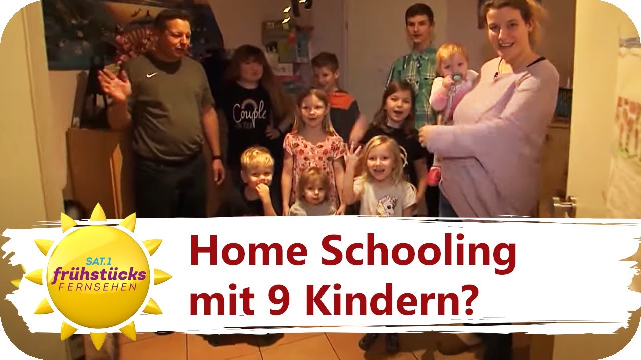 Lockdown-Alltag mit neun Kindern | SAT.1 Frühstücksfernsehen