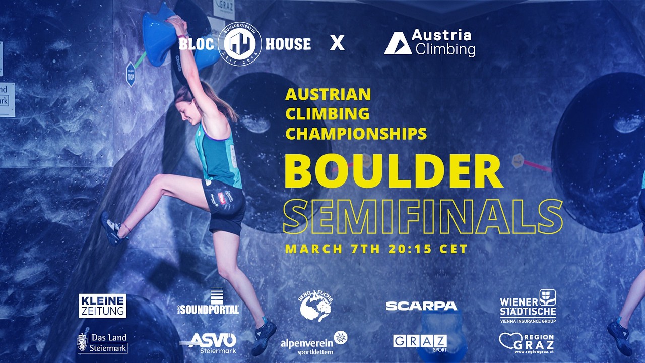 AUSTRIAN Climbing Championship 2026 BOULDER Semi-Finals | Static Live-stream