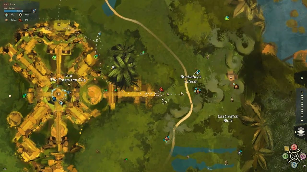 Gw2 - A Study in Gold (Eastgate: Where the Falls End and Nature Begins Tablet Location)