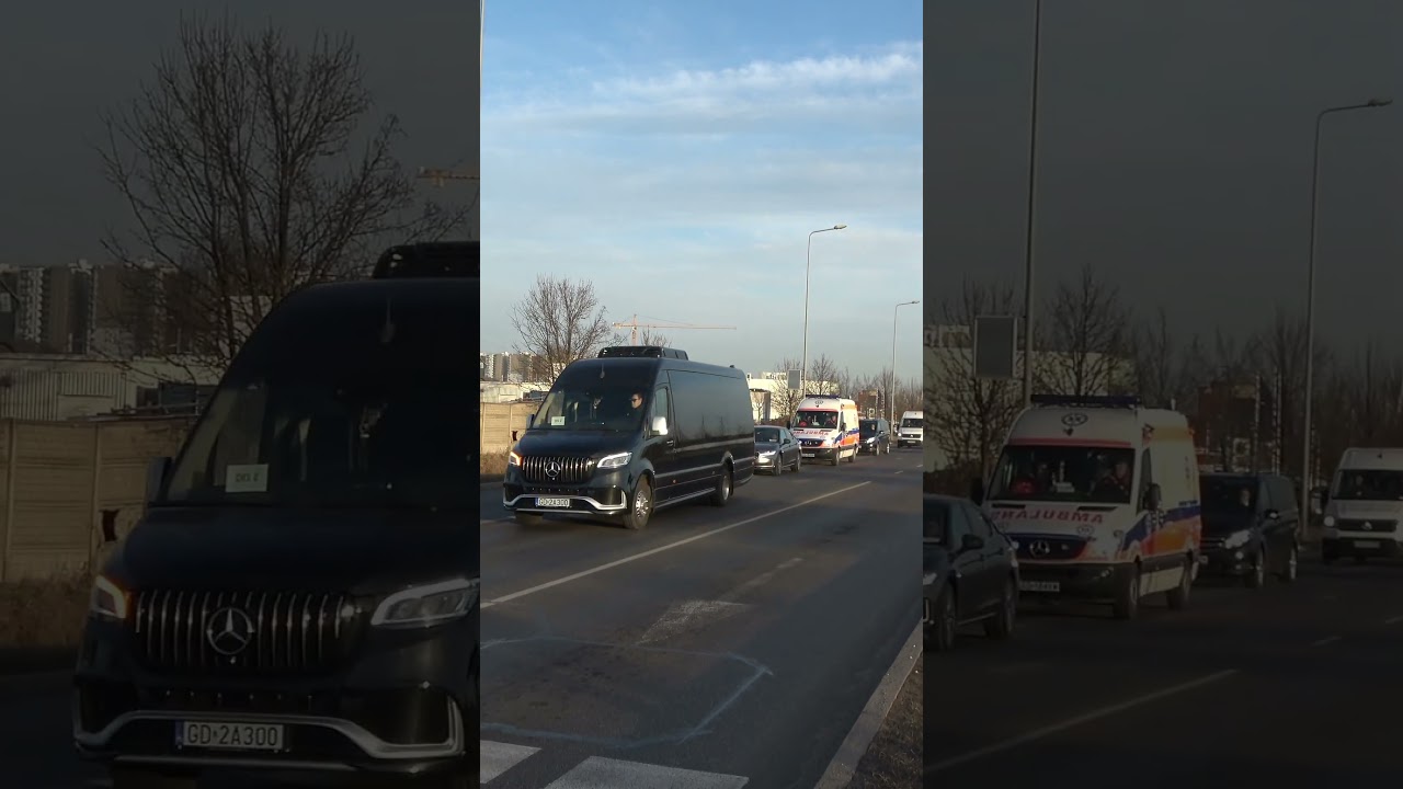 🚓🇸🇪 Tak się wozi kr&oacute;la...👑 Kr&oacute;l Szwecji w Gdańsku 🇸🇪🇵🇱🚓🚗12.3.2026.