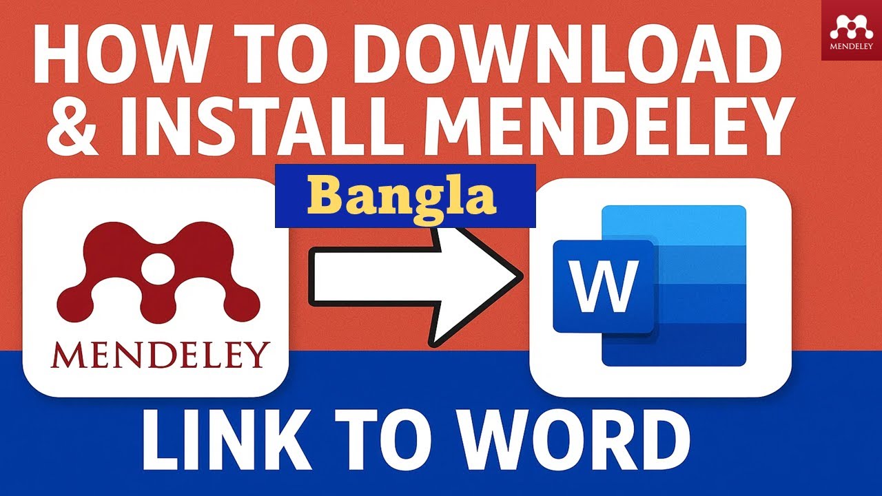How to Install Mendeley Reference Manager & Use It in Word | Bangla: Step-by-Step Guide