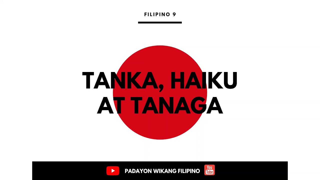 TANKA, HAIKU, TANAGA