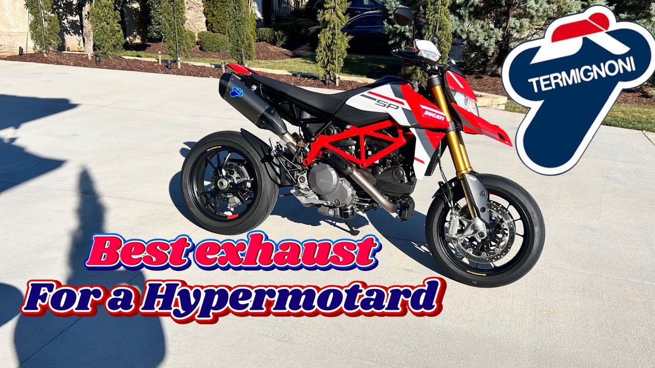 Ducati Hypermotard 950 с ПОЛНЫМ ОБЗОРОМ выхлопной системы Termi!!!!