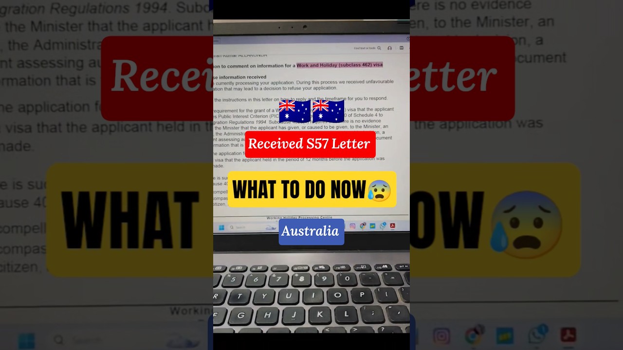 Received S57 Letter? What to do Now 😲 #australiavisa