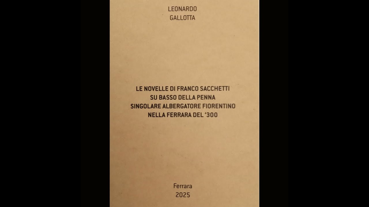 Le novelle di Franco Sacchetti su Basso della Penna