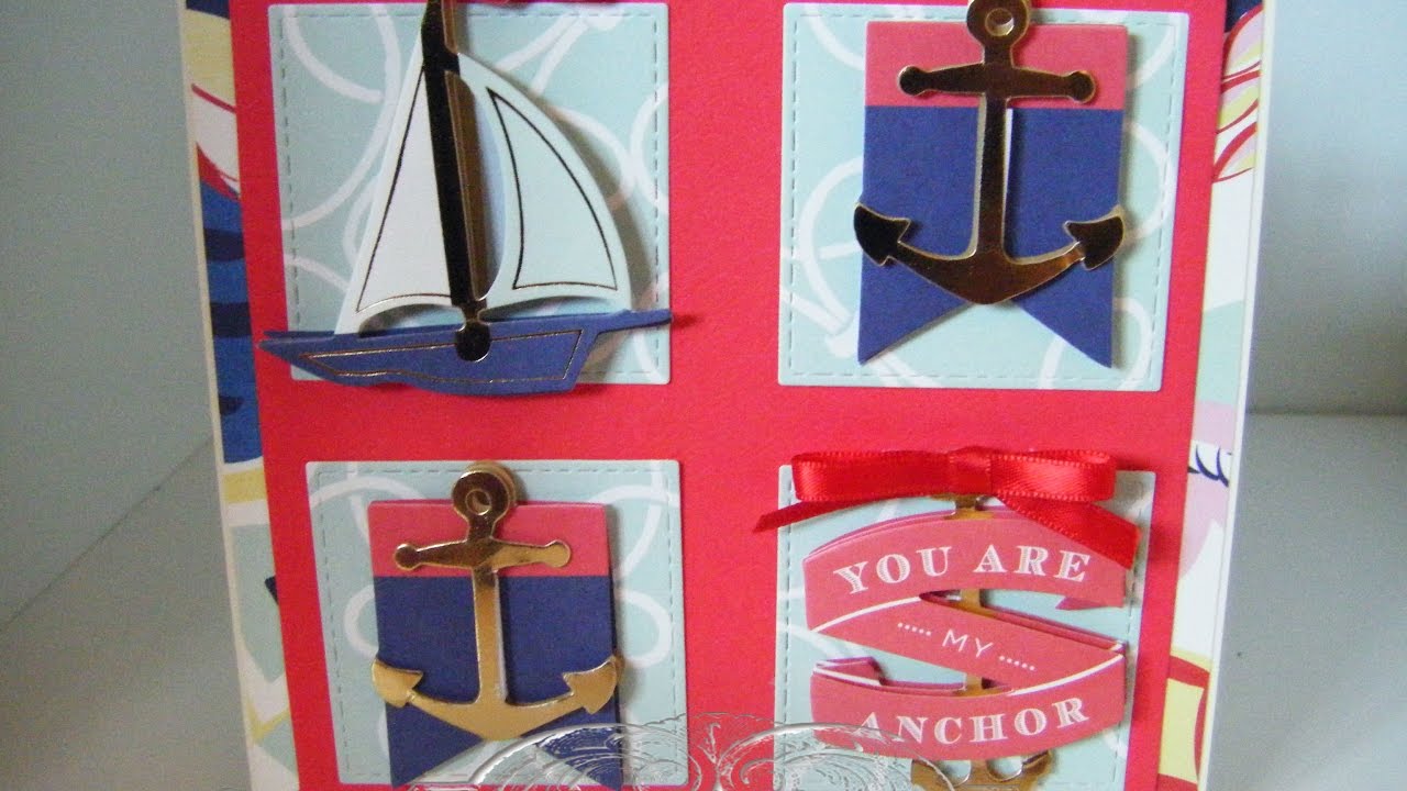 270.Cardmaking Project: Anna Griffin Seafarer Anchor Card