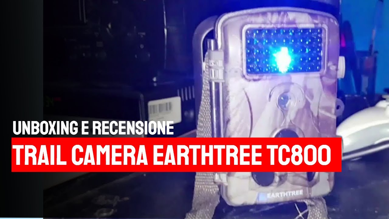 unboxing e recensione EARTHTREE TC800 trail camera