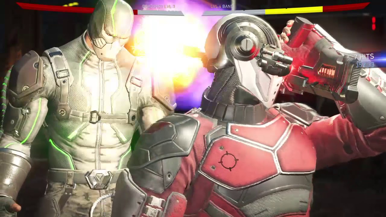 Injustice 2 Dead Shot vs Bane