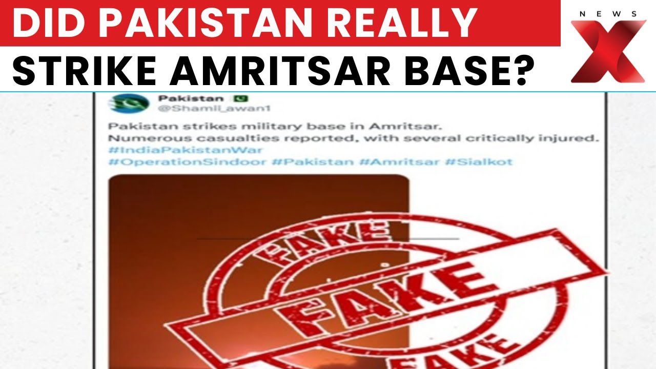 Pakistan Shares Misleading Images of Amritsar Air Base, Satellite Confirms No Damage | NewsX