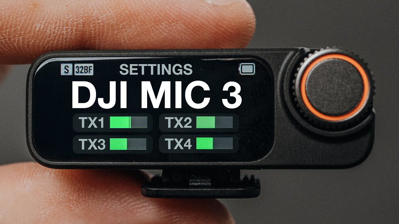 DJI Mic 3 Settings UNLOCKED - Full Menu Guide