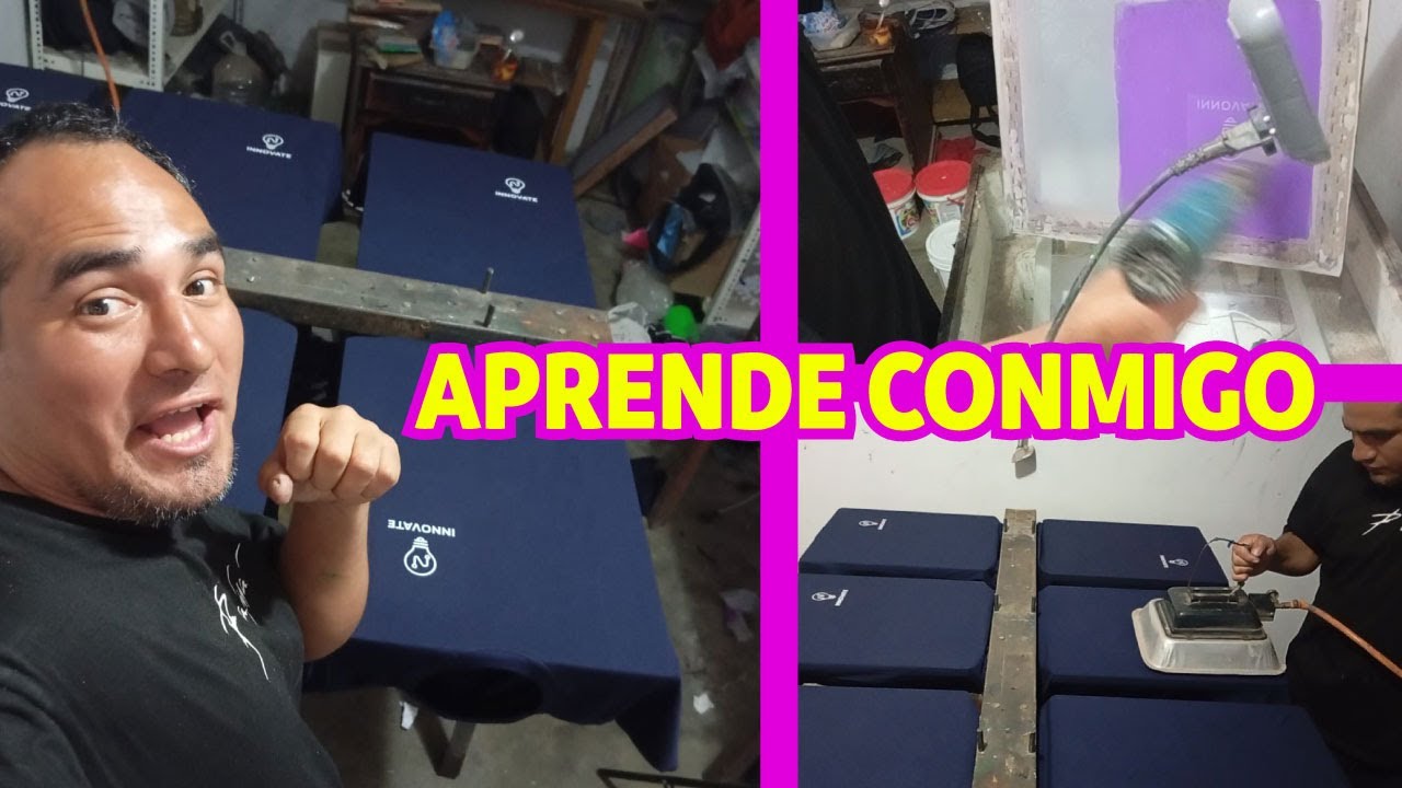 Como ESTAMPAR un LOGO con SERIGRAFIA en una camiseta de algod&oacute;n [APRENDE DESDE CERO AQUI]
