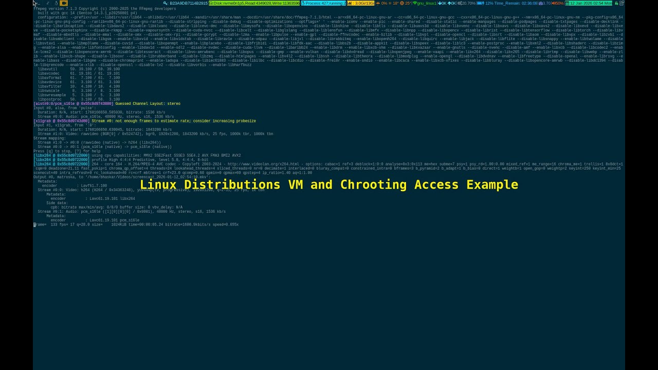 Linux Distributions VM And Chroot Access Example 2026_01_12_02:54:10
