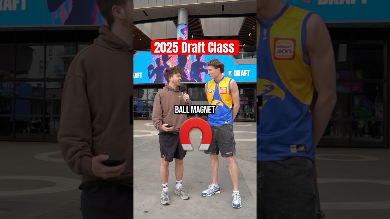 Самый большой магнит для мячей в драфте AFL 2025 @BallMagnets Виллем Дуурсма