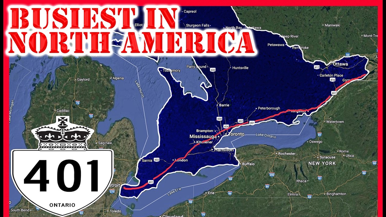 Why Ontario 401 in Toronto is the BUSIEST Highway in North America | What It's Like to Travel On