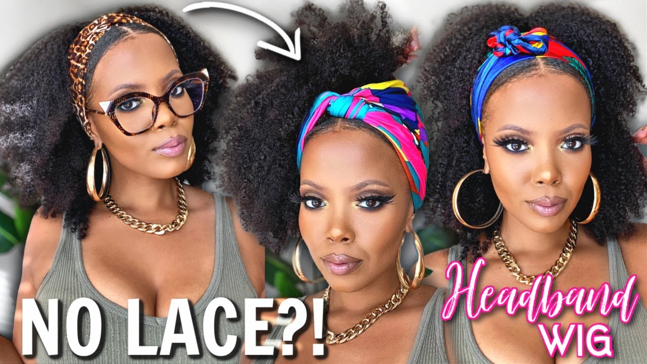😱 OMG No LACE?! This Looks like REAL Natural hair! BEST Headband Wig | Type 4 Natural Hair Half Wig