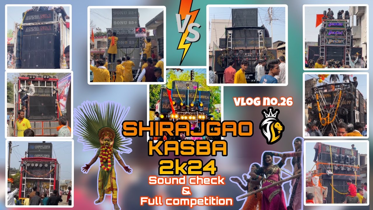 SHIRAJGAON KASBA 2K24 | TOP 10 SOUND | FULL OF COMPETITION | TRIJATA KARTIK RATH UTSAV | VLOG NO.26