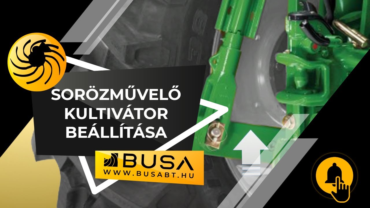Hogyan kell beállítani a Busa KS Forgókapás Sorközművelő Kultivátort?