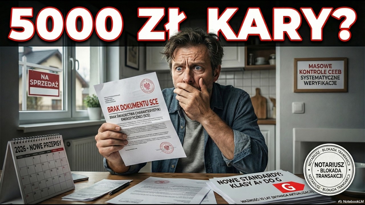 5000 ZŁ KARY! Masz ten dokument? 🏠📄 Świadectwo Energetyczne 2026 (Obowiązki i Koszty)