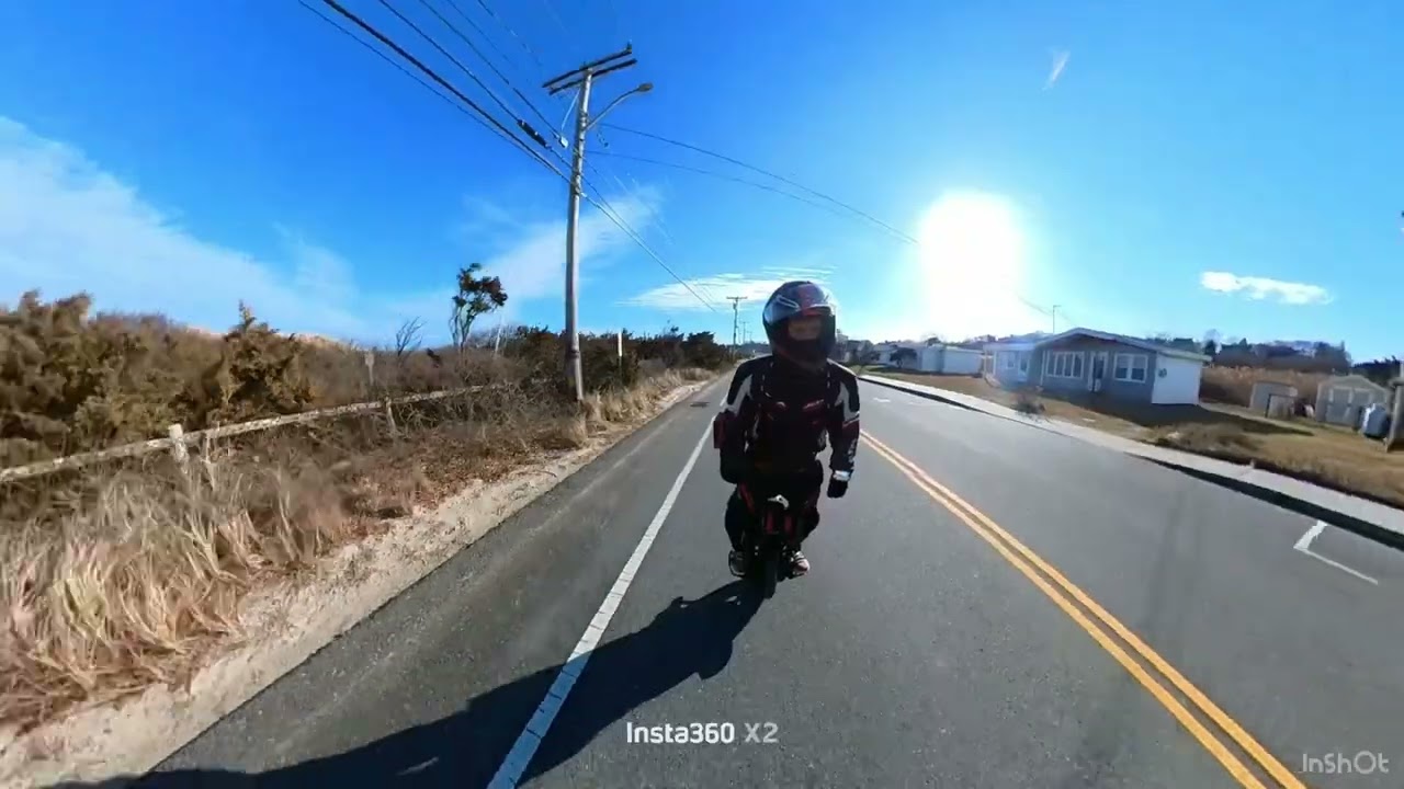 Winter Euc ride along the beachfront 