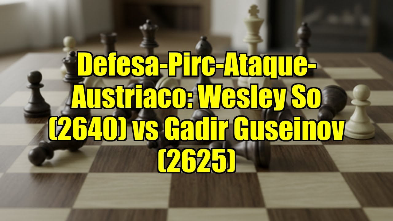 Defesa-Pirc-Ataque-Austriaco: Wesley So (2640) vs Gadir Guseinov (2625)
