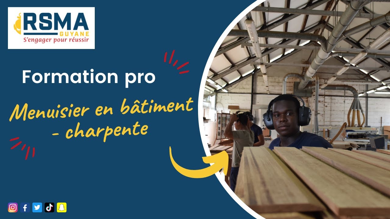 Formation pro : menuisier en bâtiment - menuiserie charpente