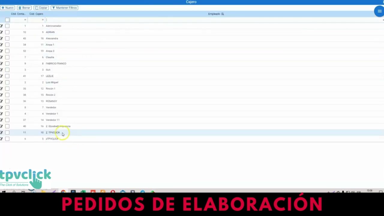 Pedidos de Elaboración Hioffice