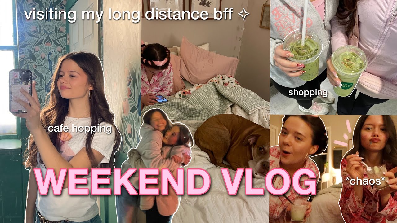 FUN WEEKEND IN MY LIFE ✧ flying to see my best friend, shopping, cafe hopping, and more