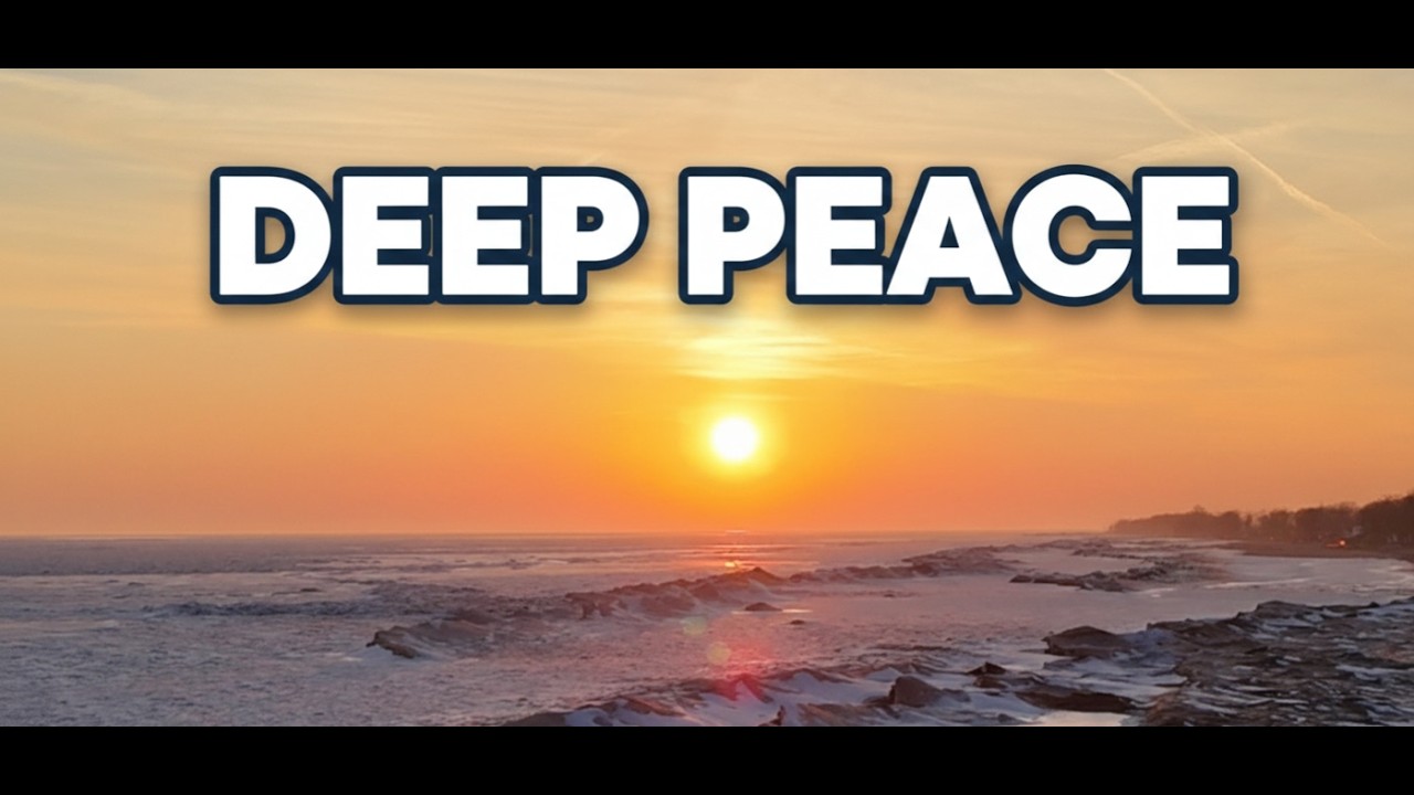 Perfect Sunset | Frozen Lake Erie Ontario | Serenity Inner Peaceful Canadian Winter  Full Relaxation