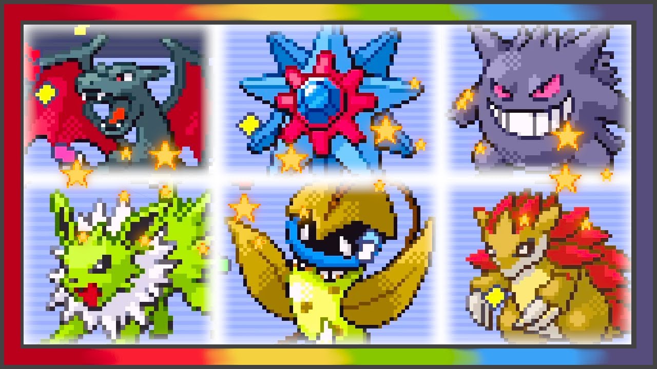 LeafGreen Shiny Dream Team Elite 4 + Champion battle
