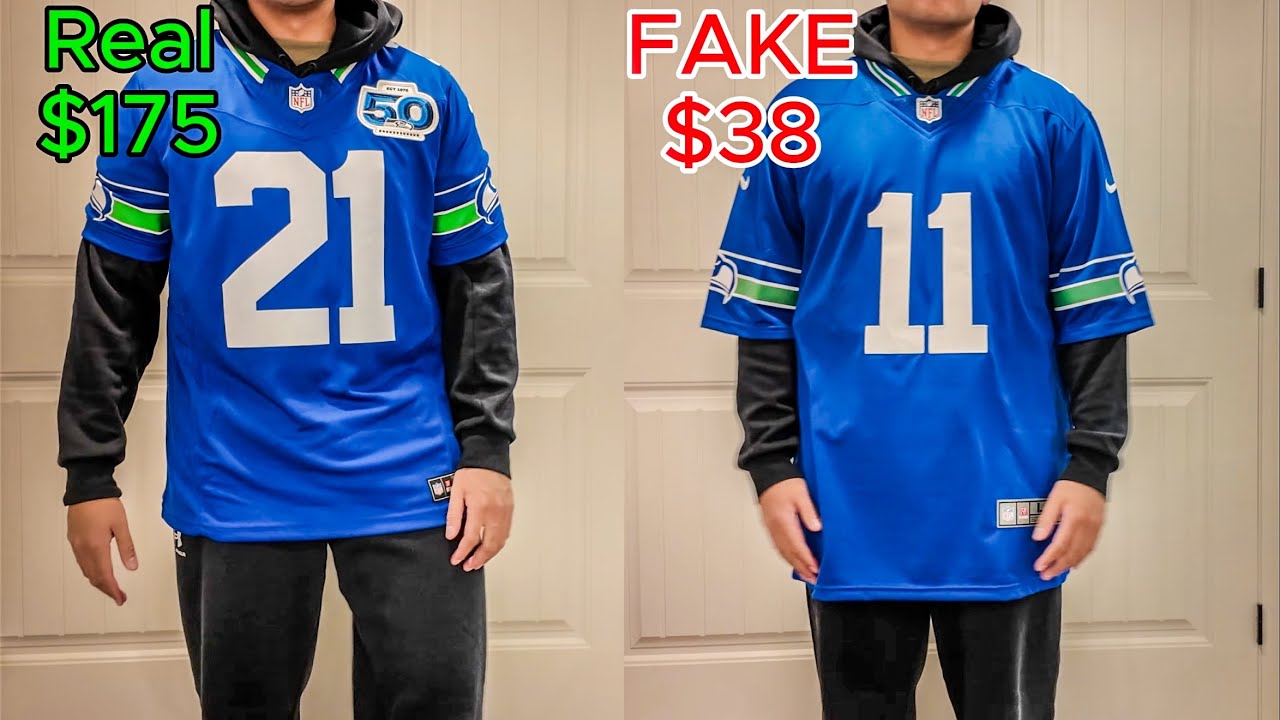 Поддельная и оригинальная лимитированная футболка Nike NFL | 3 способа узнать.