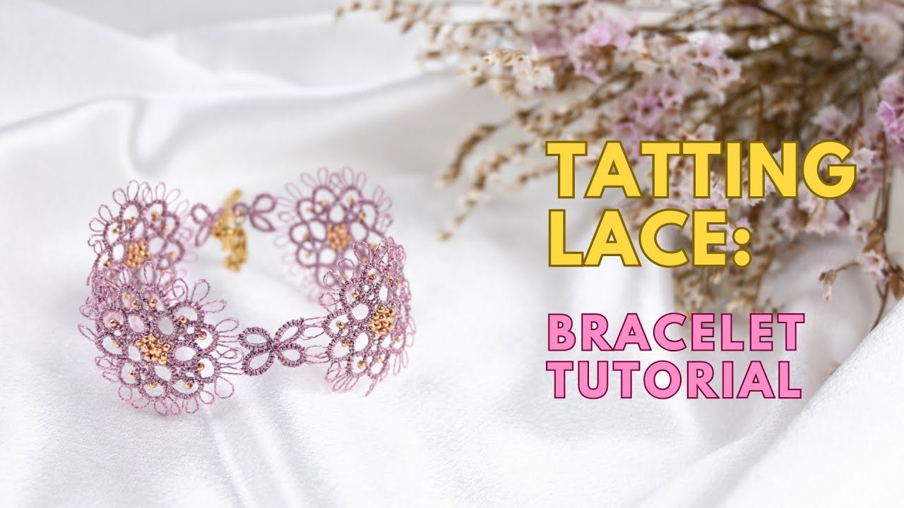 Shuttle Tatting | Tatting Lace Bracelet ENG SUB
