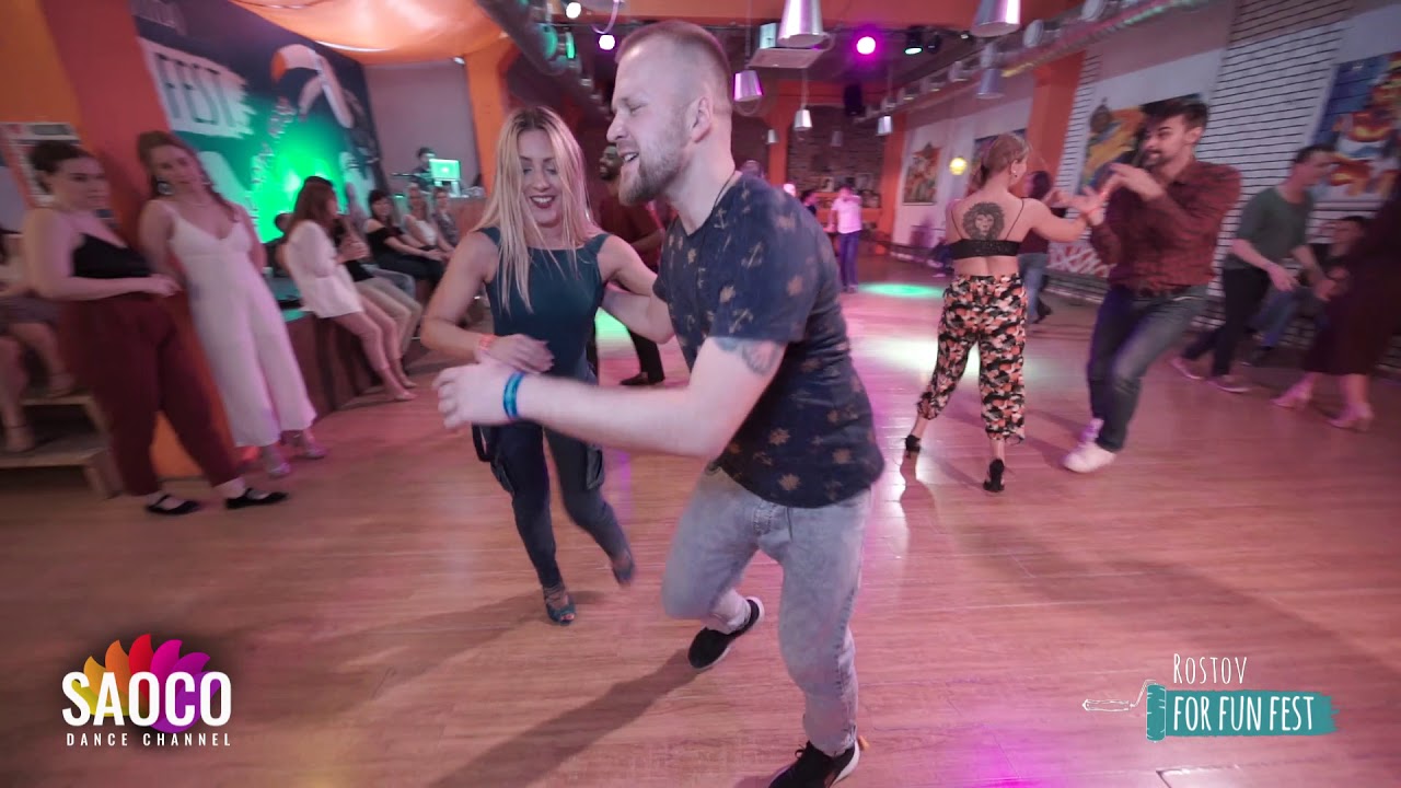 Andrey Bryukhovskikh and Angela Mariano Salsa Dancing at Rostov For Fun Fest (Russia), Thu 31.10.19