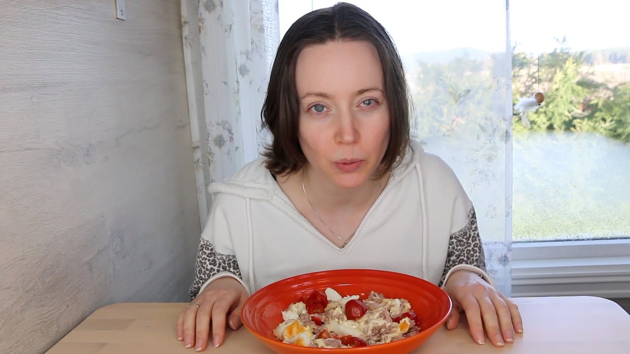 ASMR Whisper Eating Sounds| Tuna Fish Egg Salad | Mukbang 먹방
