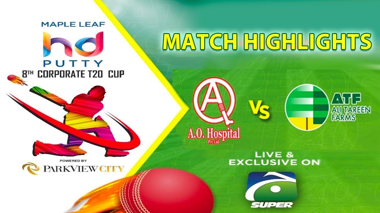 Match Highlights | AO Hospitals vs Tareen Academy | T20 Cup | Ramadan Cup