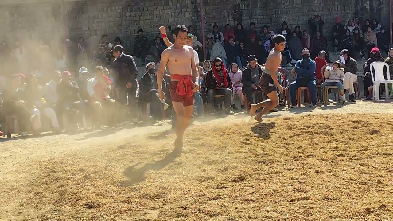 🔴Nuto Tetseo Vs 🔵khwuzota Dozo Quater Gorom match #naga #wrestling 