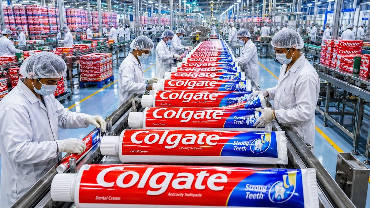Inside Toothpaste Factory | How Toothpaste Is Made | AI Fictional Manufacturing Concept