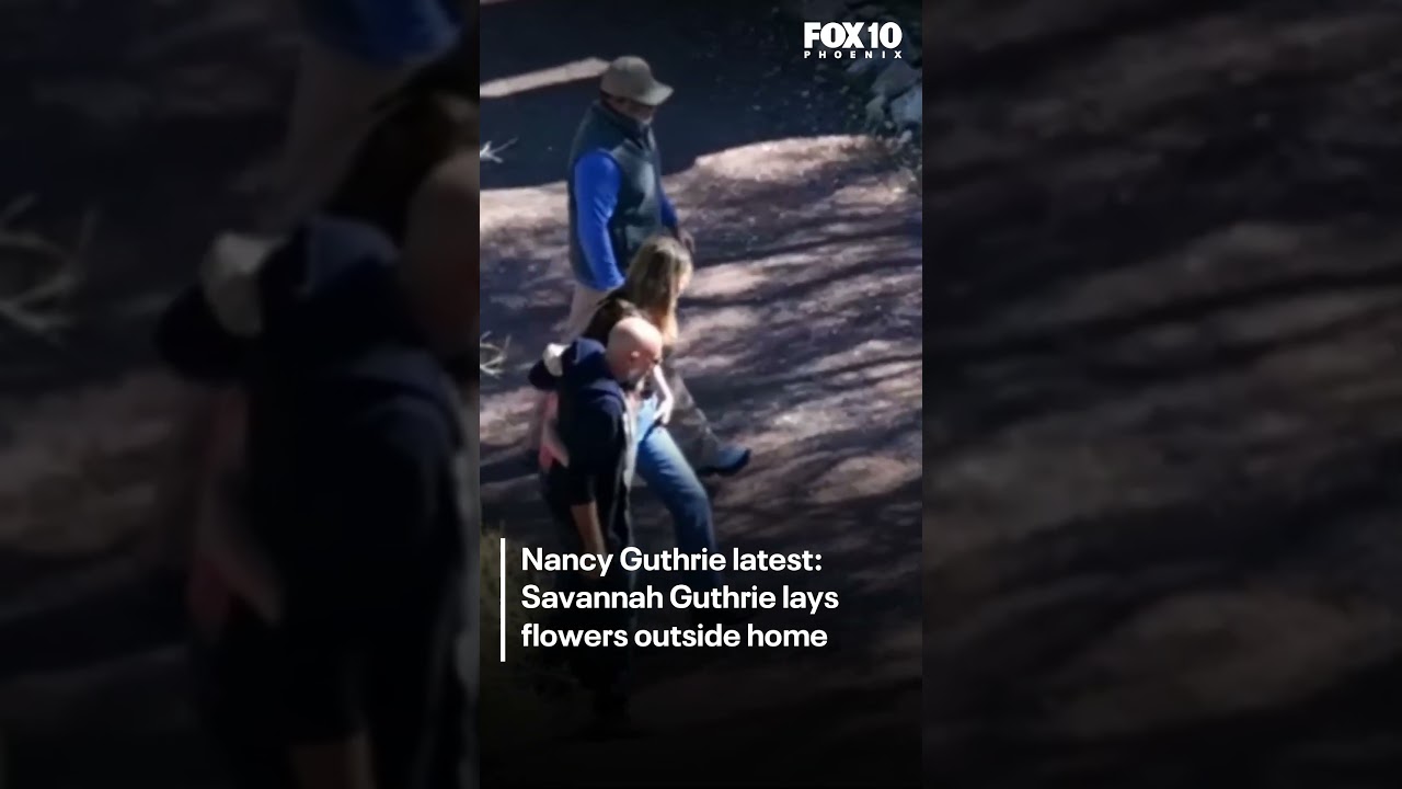 Savannah Guthrie lays flowers outside her mother's home | FOX 10 Phoenix